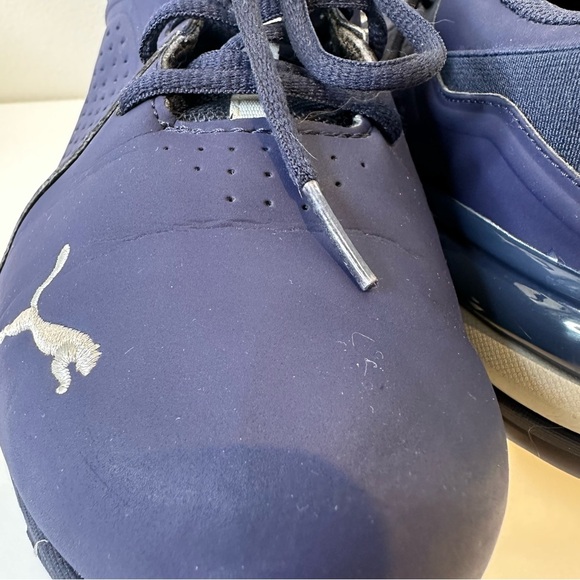 PUMA Viz Runner 191037-03 Navy Blue 7 Peacoat Quarry Athletic Shoe Running - Picture 12 of 13